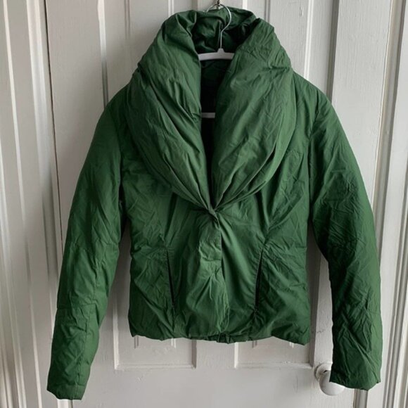 Add Down Green Down Puffer Jacket Coat - Picture 1 of 9